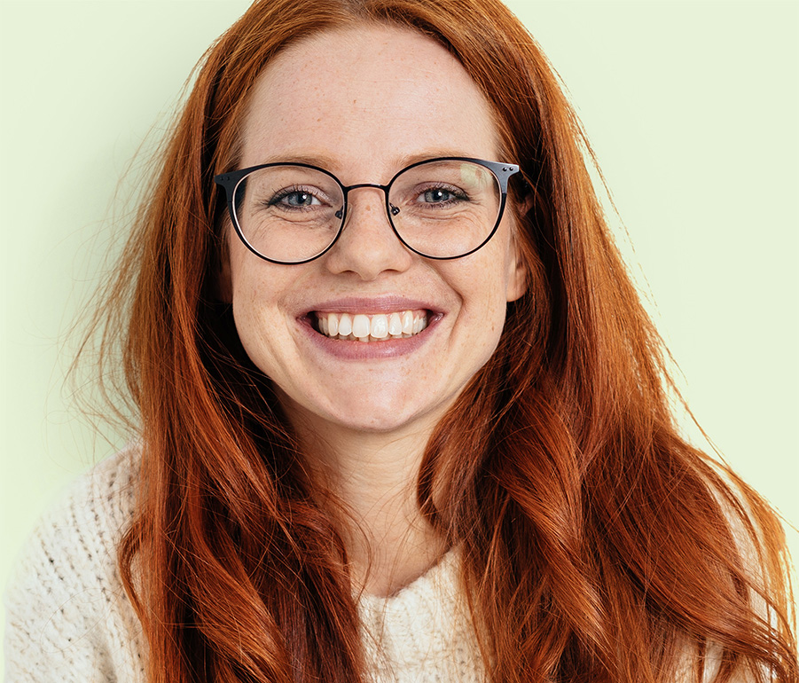 Smiling dental patient